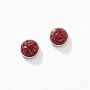 Touchstone Crystal January Birthstone Stud Earrings | Siam | Swarovski